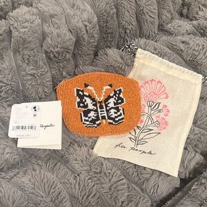 Free people-Beaded Butterfly coin purse